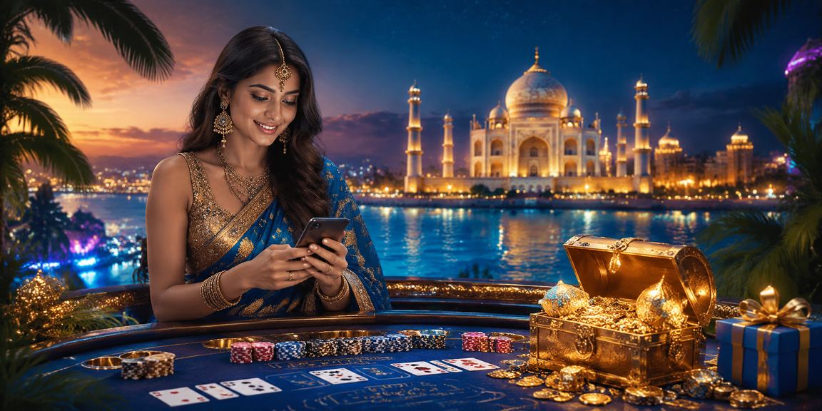 Indian player enjoying slots on smartphone device